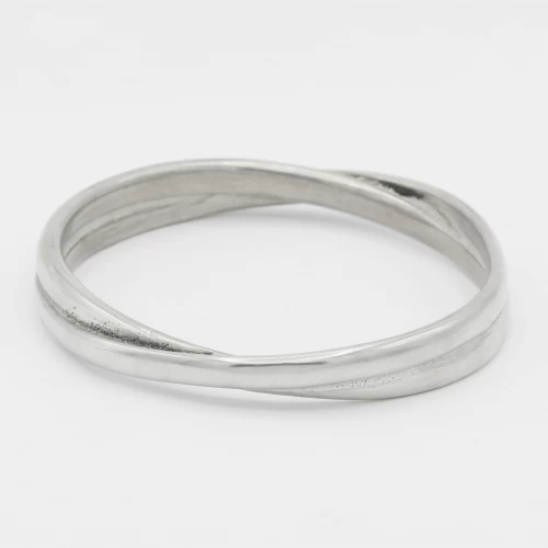 A product image for the product Pewter Double Loop Bangle.