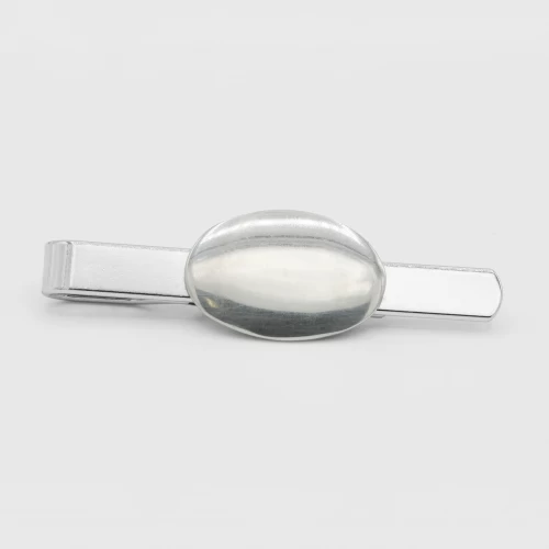 A product image for the product Tin Oval Tie Slide.