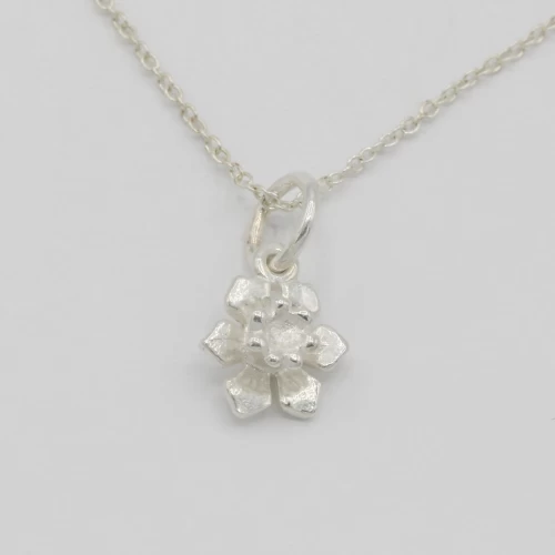 A product image for the product Sterling Silver Daffodil Necklace (Small).