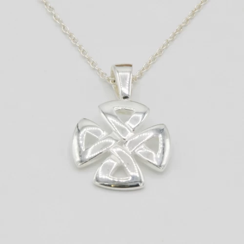 A product image for the product Sterling Silver Celtic Cross Necklace.