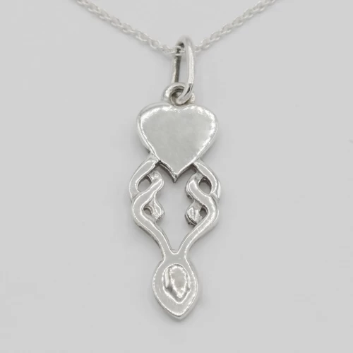 A product image for the product Sterling Silver Lovespoon Necklace (Style 2).