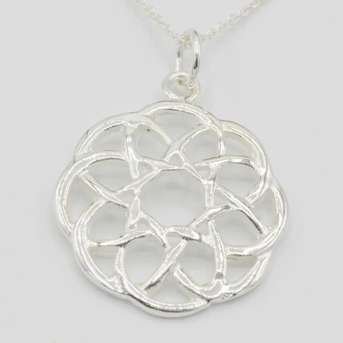 A product image for the product Sterling Silver Celtic Circle Necklace.