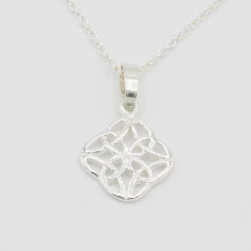 A product image for the product Sterling Silver Celtic Knot Necklace.